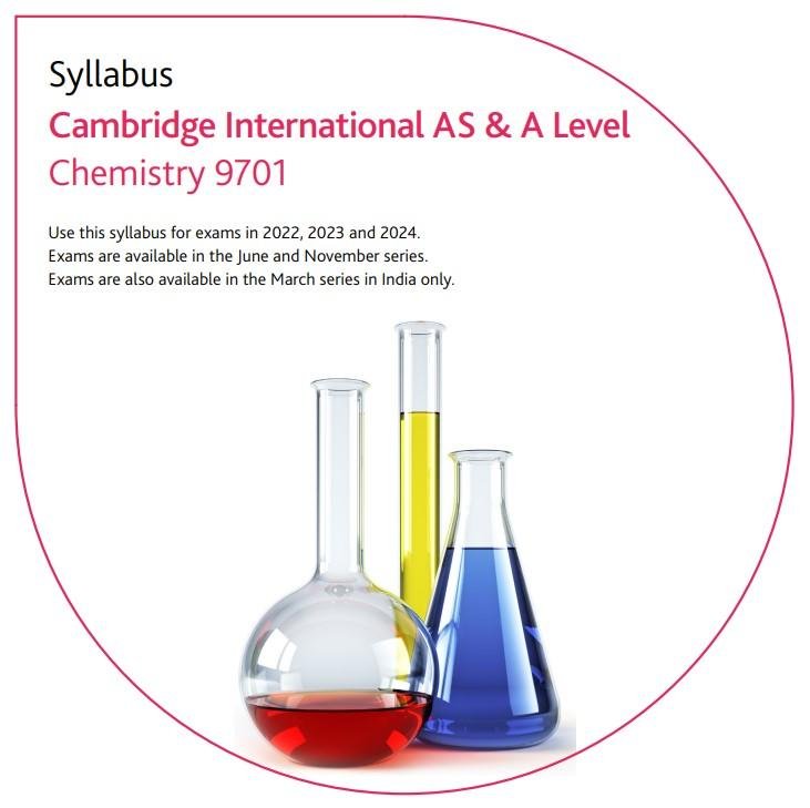 Cambridge International
AS & A Level Chemistry experienced tutors in Pakistan